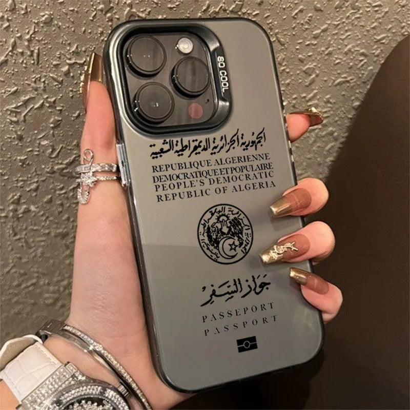Coque Passeport Algérie pour iPhone