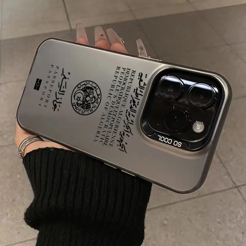 Coque Passeport Algérie pour iPhone