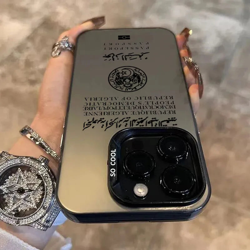 Coque Passeport Algérie pour iPhone