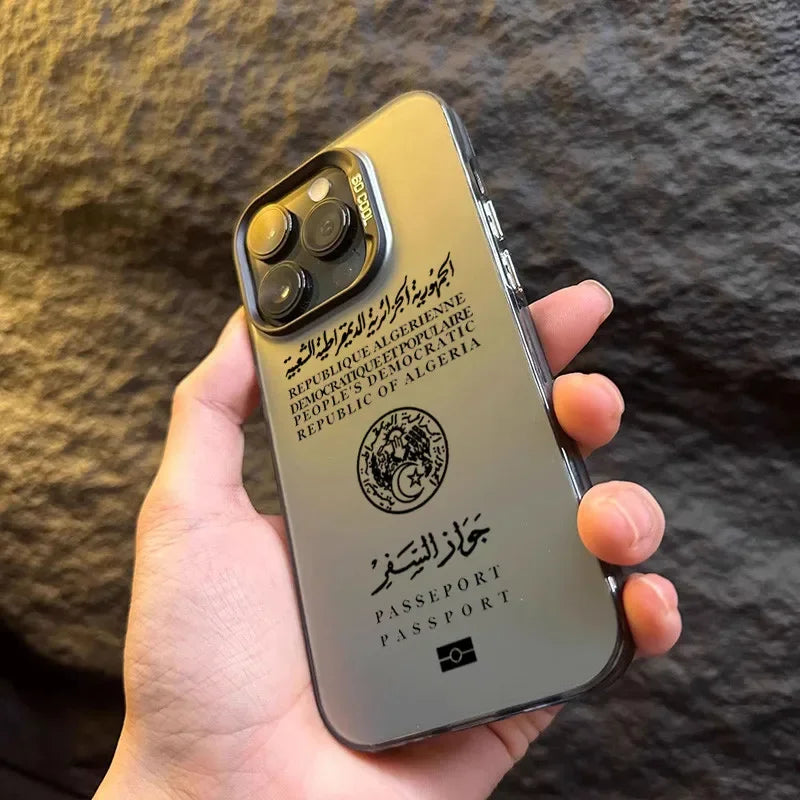 Coque Passeport Algérie pour iPhone