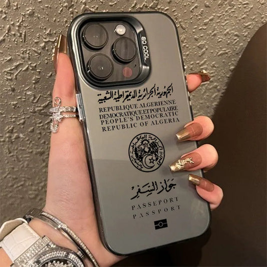 Coque Passeport Algérie pour iPhone